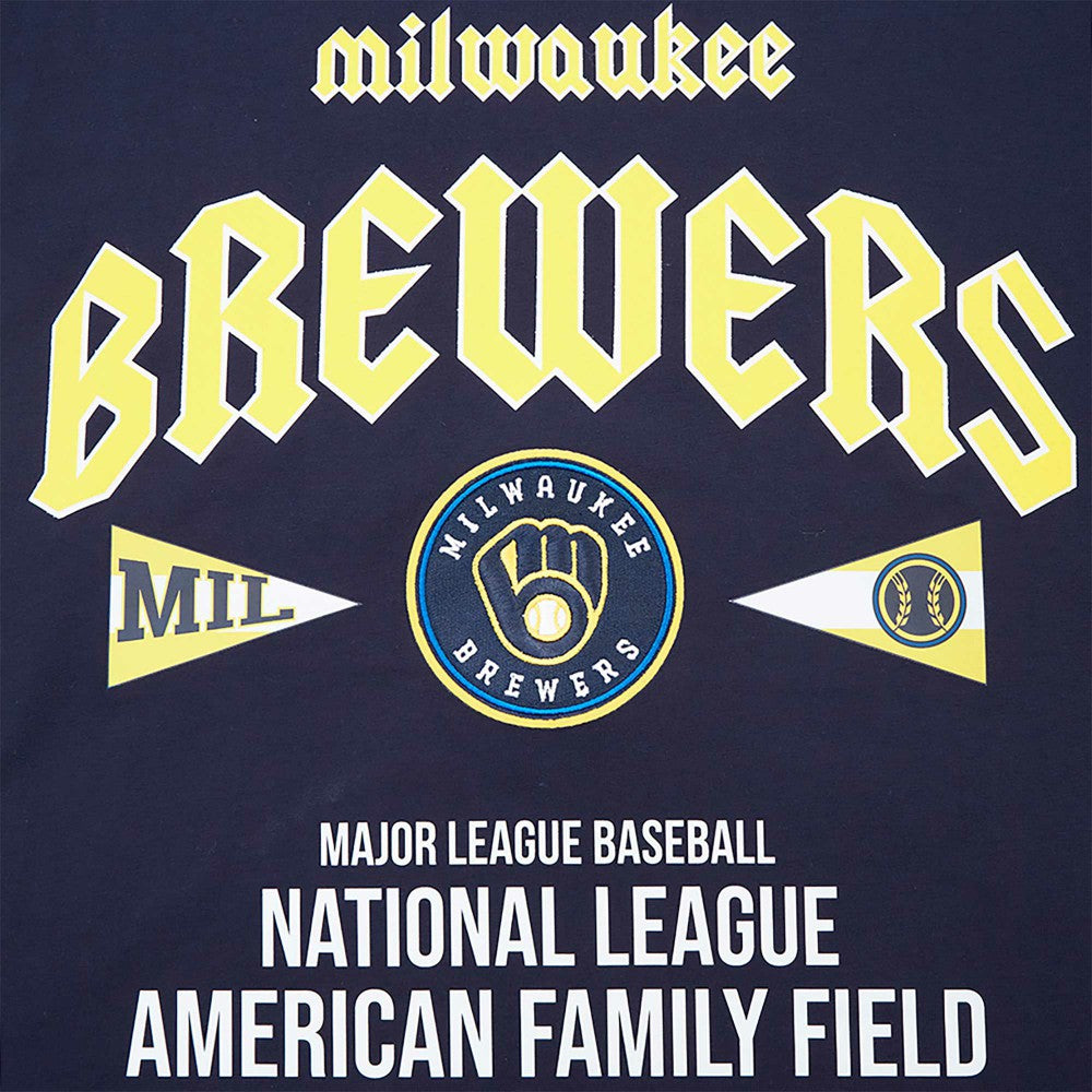 Milwaukee Brewers Pro Standard Oversized City Tour T-Shirt - Navy T-shirts