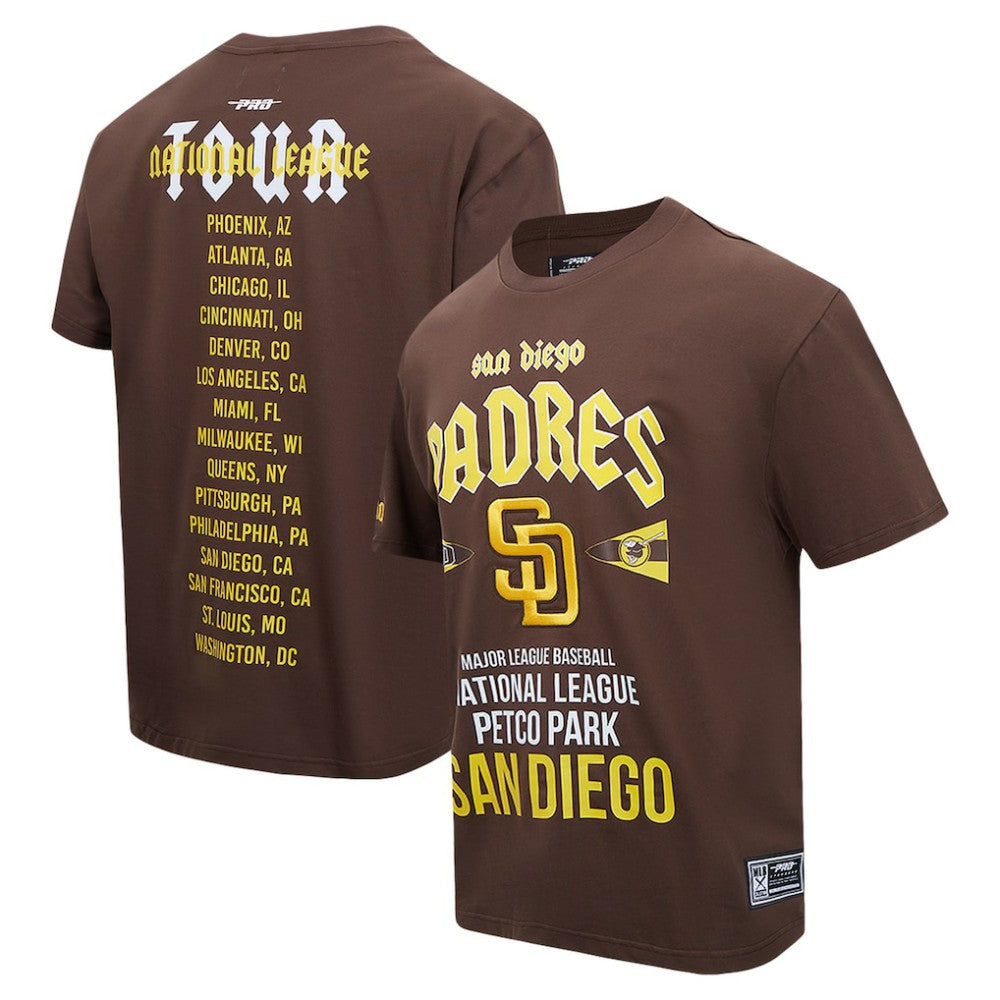 San Diego Padres Pro Standard Oversized City Tour T-Shirt - Brown T-shirts