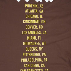 San Diego Padres Pro Standard Oversized City Tour T-Shirt - Brown T-shirts