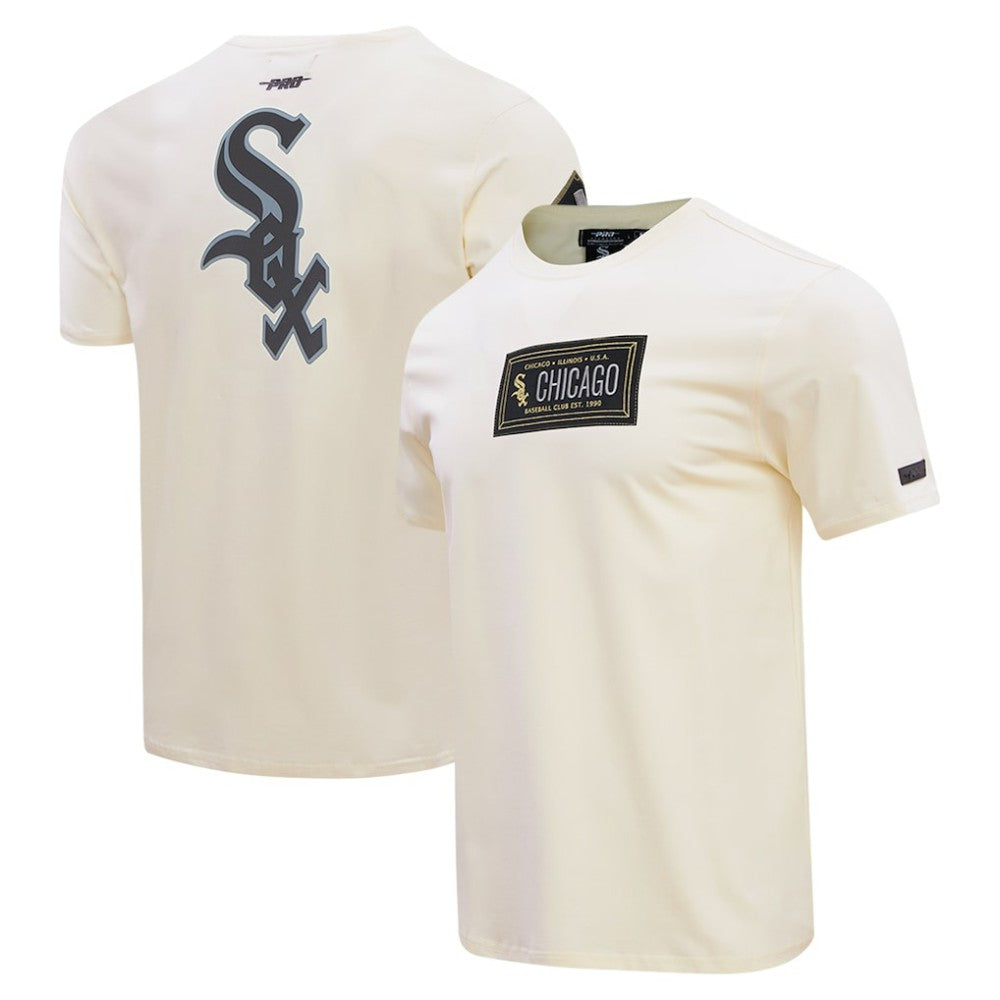 Chicago White Sox Pro Standard Club Member Badge T-Shirt - Cream T-shirts
