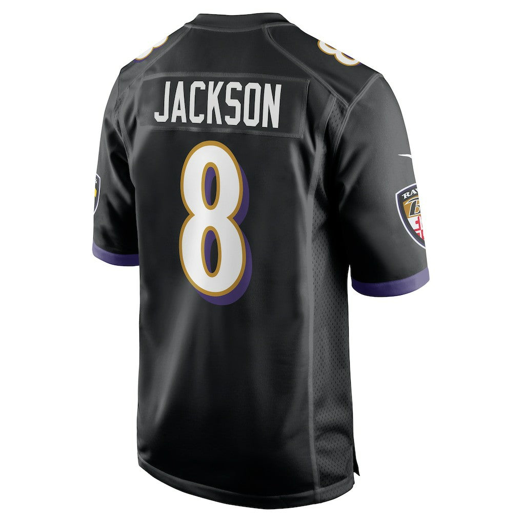 Lamar Jackson Baltimore Ravens Alternate Game Jersey - Black Jerseys
