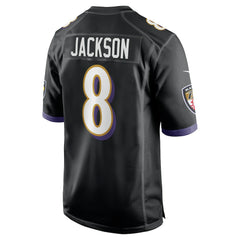 Lamar Jackson Baltimore Ravens Alternate Game Jersey - Black Jerseys