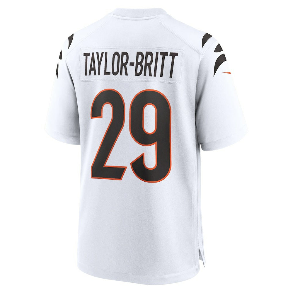 Cam Taylor-Britt Cincinnati Bengals Game Jersey - White Jerseys