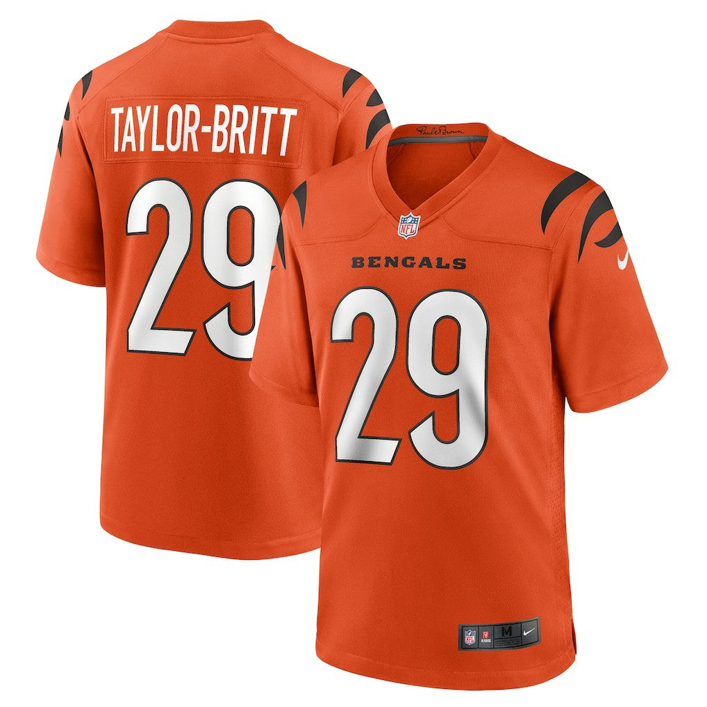 Cam Taylor-Britt Cincinnati Bengals Alternate Game Jersey - Orange Jerseys