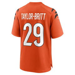 Cam Taylor-Britt Cincinnati Bengals Alternate Game Jersey - Orange Jerseys