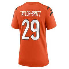 Cam Taylor-Britt Cincinnati Bengals Women's Alternate Game Jersey - Orange Jerseys