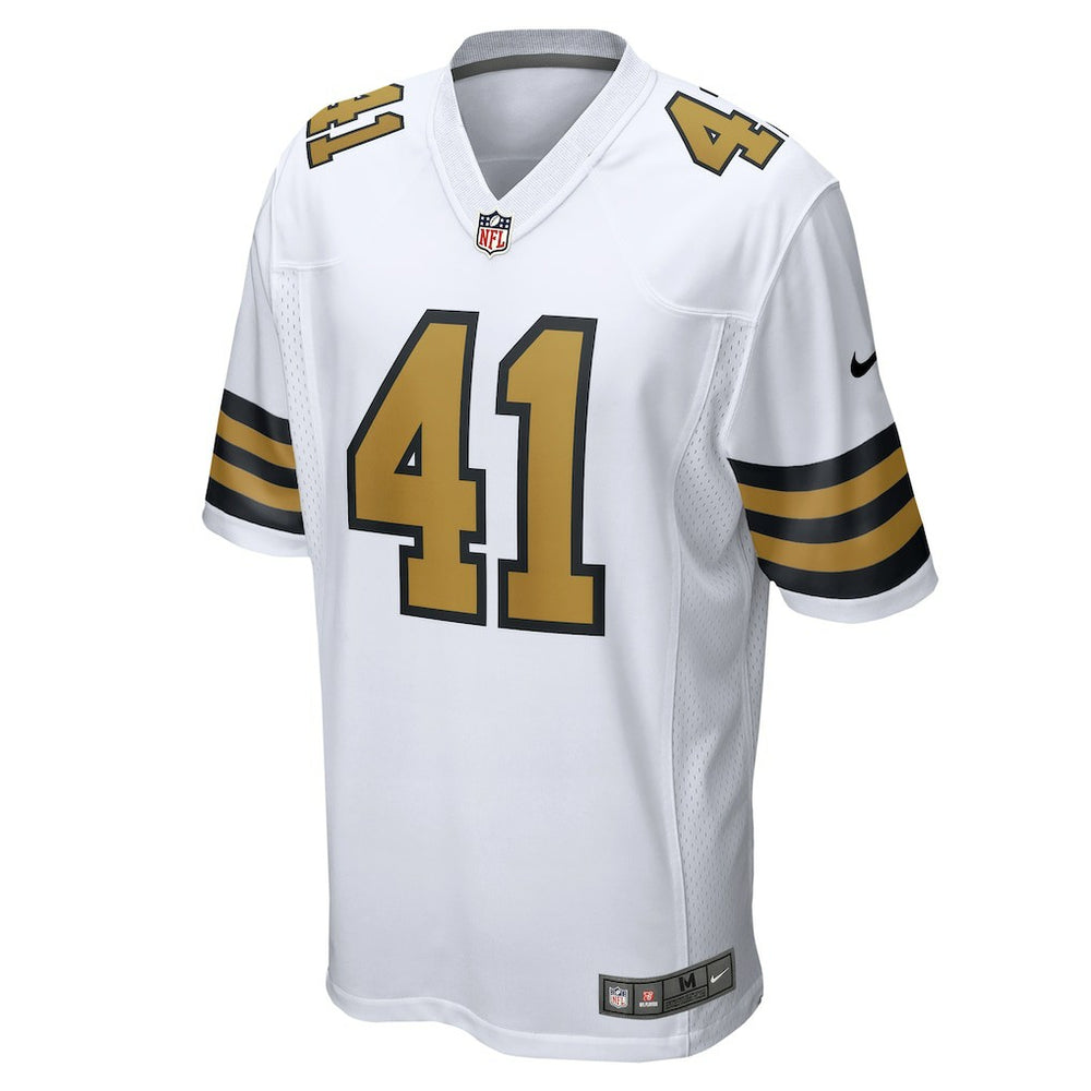 Alvin Kamara New Orleans Saints Alternate Game Jersey - White Jerseys