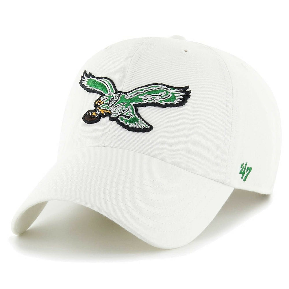 Philadelphia Eagles '47 Gridiron Classics Clean Up Adjustable Hat - White Hats