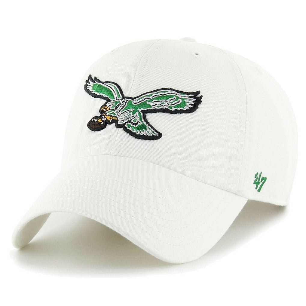 Philadelphia Eagles '47 Gridiron Classics Clean Up Adjustable Hat - White Hats