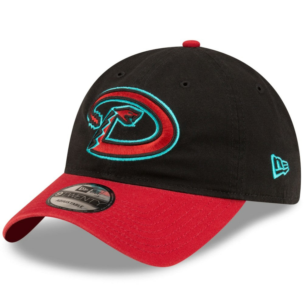 Arizona Diamondbacks New Era Road Replica Core Classic 9TWENTY Adjustable Hat - Black/Red Hats