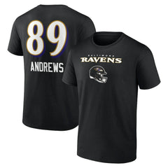 Mark Andrews Baltimore Ravens Team Wordmark Player Name & Number T-Shirt - Black T-shirts