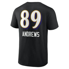 Mark Andrews Baltimore Ravens Team Wordmark Player Name & Number T-Shirt - Black T-shirts