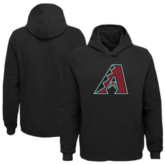 Arizona Diamondbacks Preschool Primary Logo Pullover Hoodie - Black Hoodies