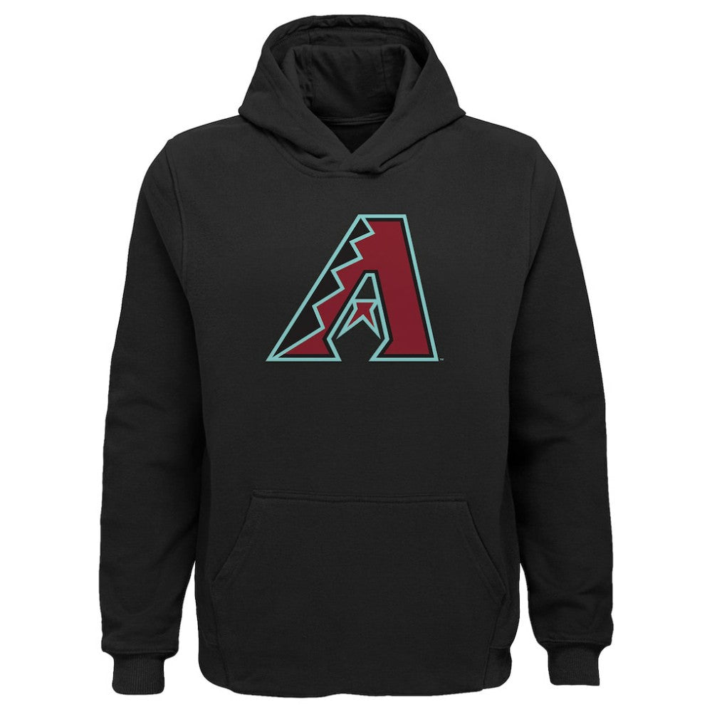 Arizona Diamondbacks Preschool Primary Logo Pullover Hoodie - Black Hoodies