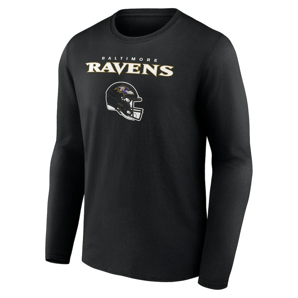 Kyle Hamilton Baltimore Ravens Team Wordmark Player Name & Number Long Sleeve T-Shirt - Black T-shirts