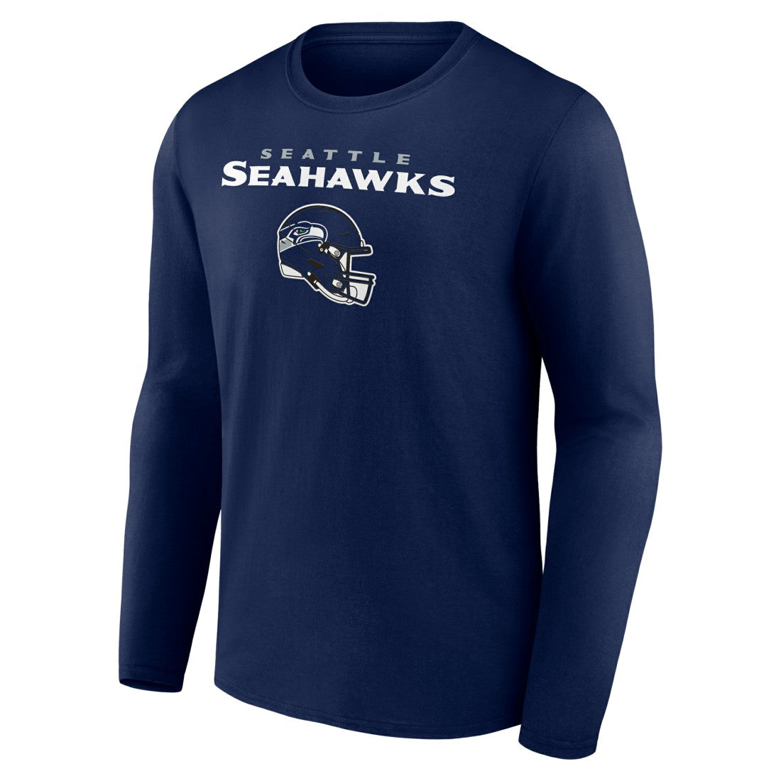 Jaxon Smith-Njigba Seattle Seahawks Team Wordmark Player Name & Number Long Sleeve T-Shirt - College Navy T-shirts