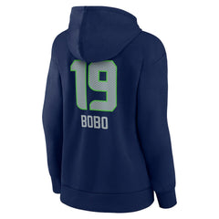 Jake Bobo Seattle Seahawks Women's Team Wordmark Player Name & Number Pullover Hoodie - College Navy Hoodies