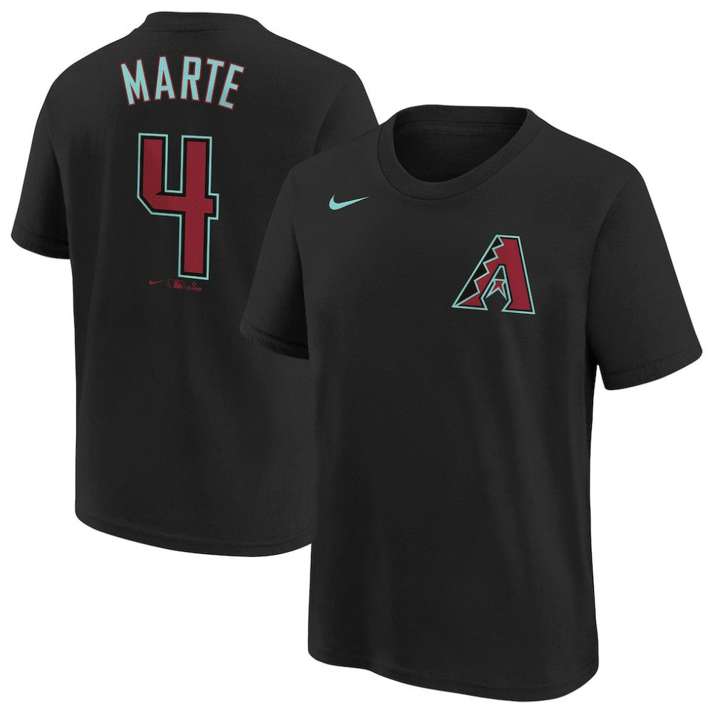 Ketel Marte Arizona Diamondbacks Nike Youth Name & Number T-Shirt - Black T-shirts
