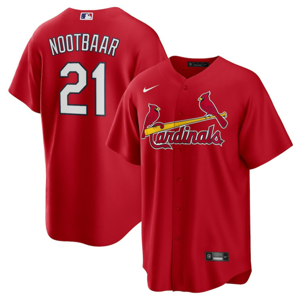 Lars Nootbaar St. Louis Cardinals Nike Big & Tall Alternate Replica Player Jersey - Red Jerseys