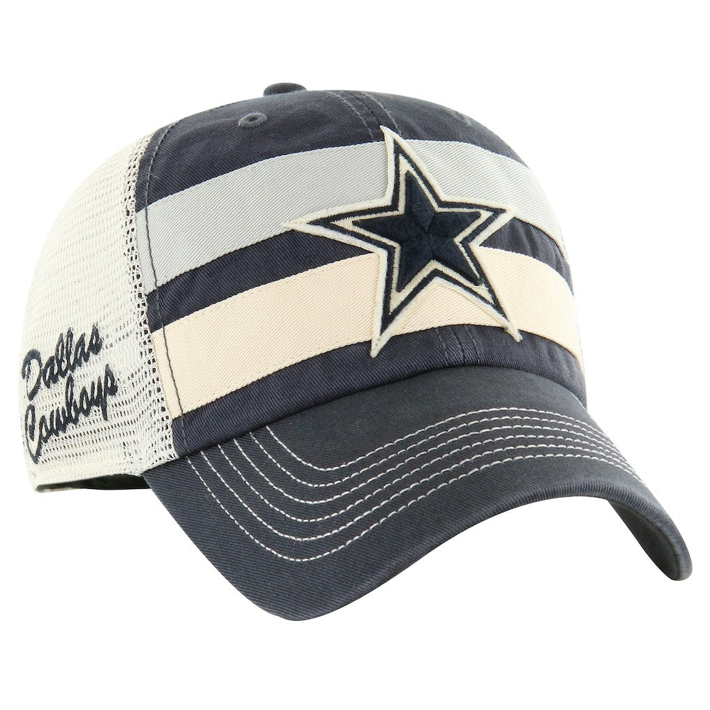 Dallas Cowboys '47 Clubhouse Boon Trucker Clean Up Adjustable Hat - Navy/Natural Hats