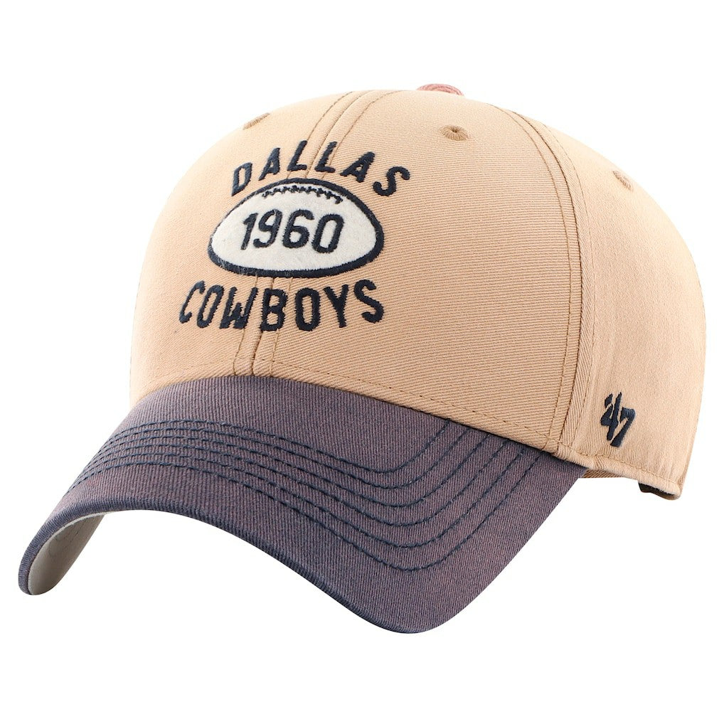 Dallas Cowboys '47 Dusted Ailene MVP Adjustable Hat - Tan/Navy Hats