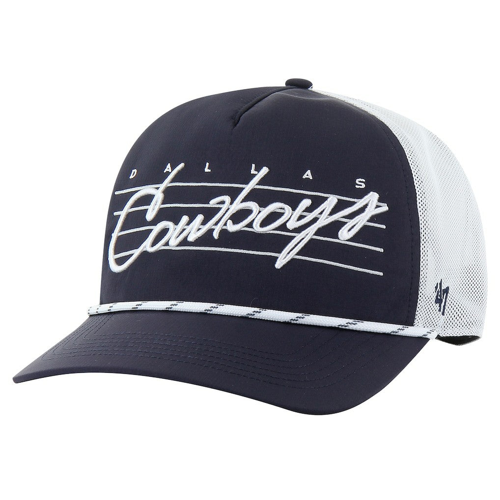 Dallas Cowboys '47 Downburst Relaxed Hitch Trucker Adjustable Hat - Navy/White Hats