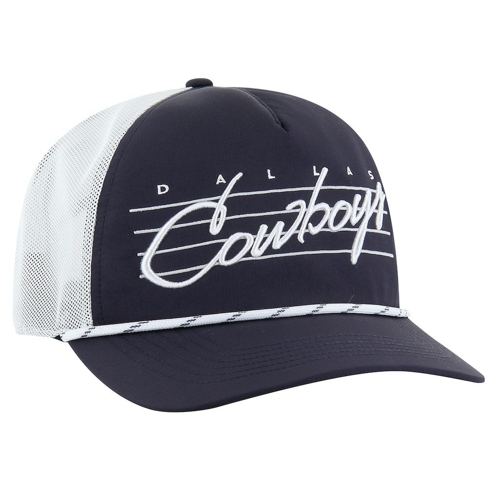 Dallas Cowboys '47 Downburst Relaxed Hitch Trucker Adjustable Hat - Navy/White Hats