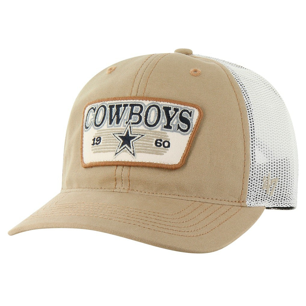 Dallas Cowboys '47 Ridgewood Trucker Adjustable Hat - Khaki Hats