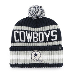 Dallas Cowboys '47 Bering Cuffed Knit Hat with Pom - Navy Hats