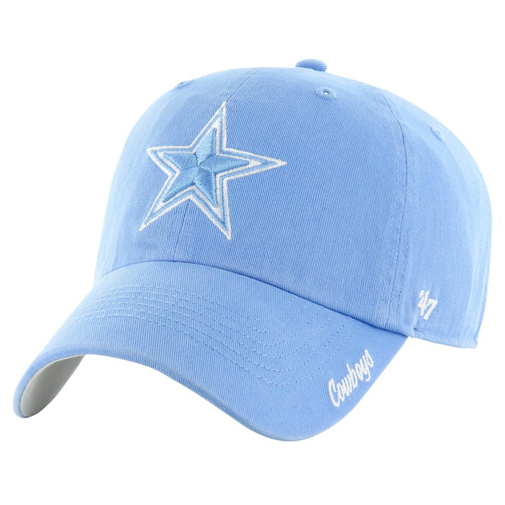 Dallas Cowboys '47 Women's Luminance Cheer Clean Up Adjustable Hat - Blue Hats