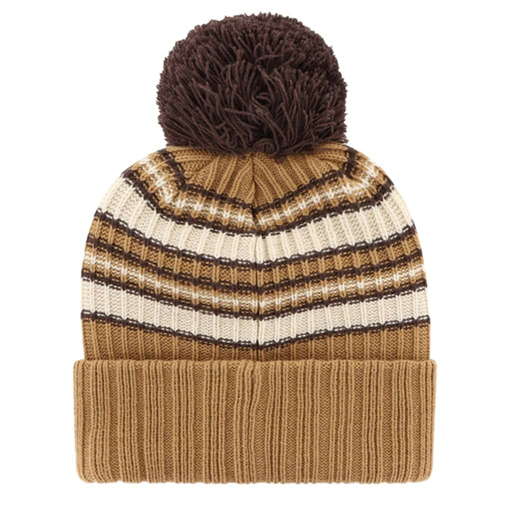 Dallas Cowboys '47 Women's Espresso Cuffed Knit Hat with Pom - Brown Hats