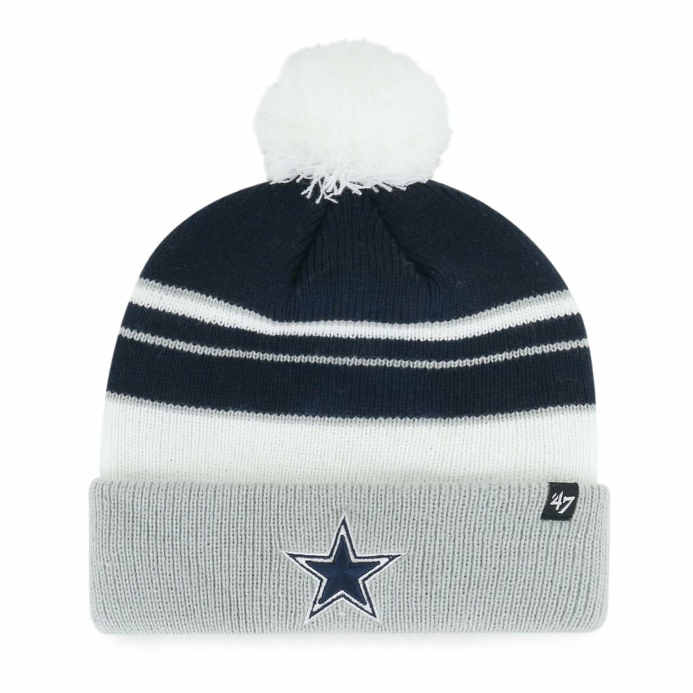 Dallas Cowboys '47 Youth Peewee Cuffed Knit Hat with Pom - Navy Hats