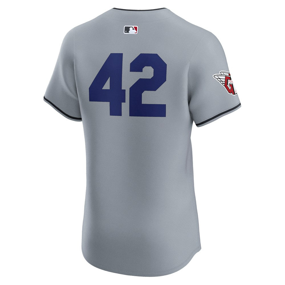 Cleveland Guardians Nike Road 2024 Jackie Robinson Day Elite Jersey - Gray Jerseys