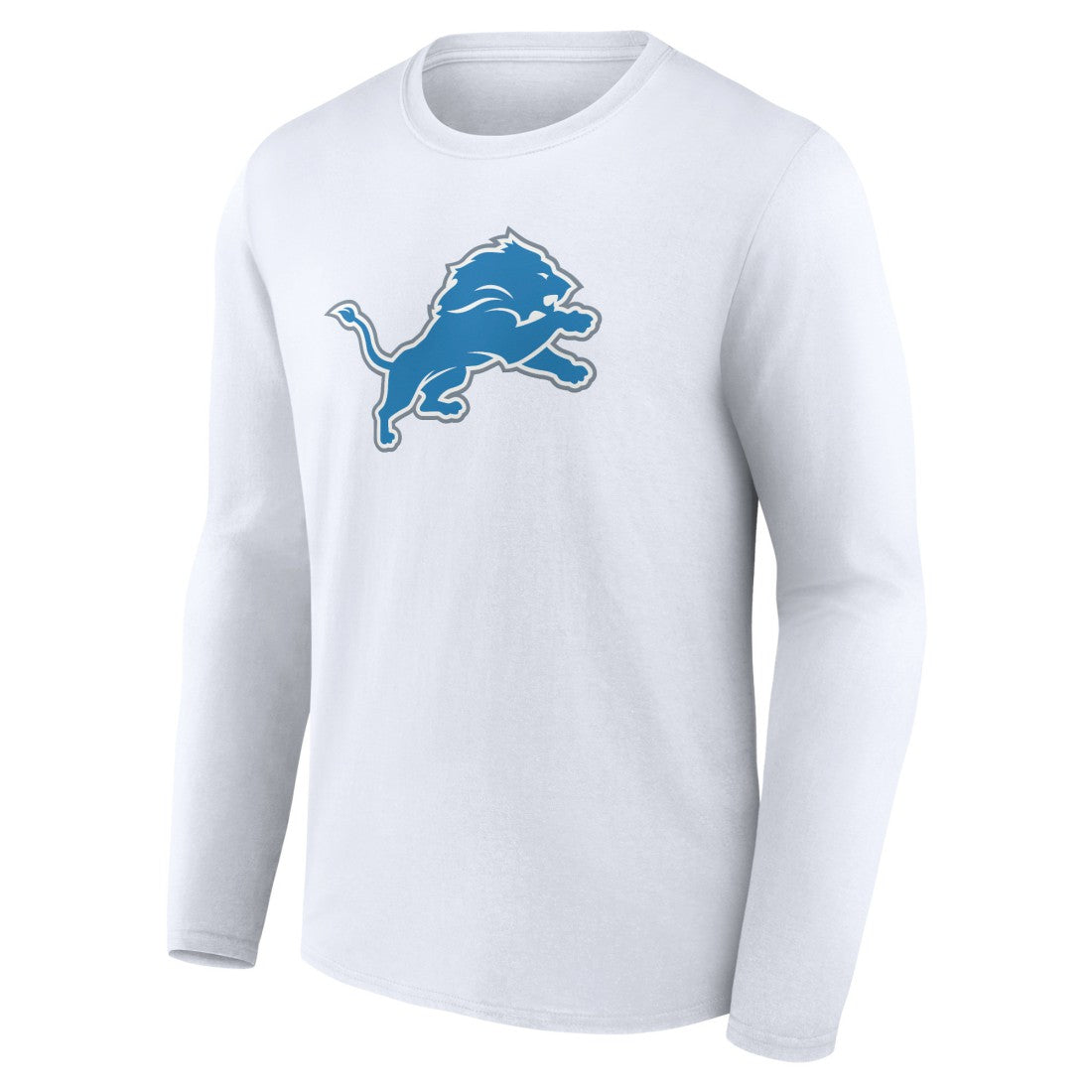 Detroit Lions Primary Logo Long Sleeve T-Shirt - White T-shirts