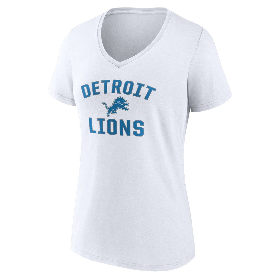 Detroit Lions Women's Victory Arch V-Neck T-Shirt - White T-shirts