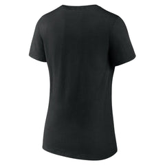 Detroit Lions Women's Victory Script V-Neck T-Shirt - Black T-shirts