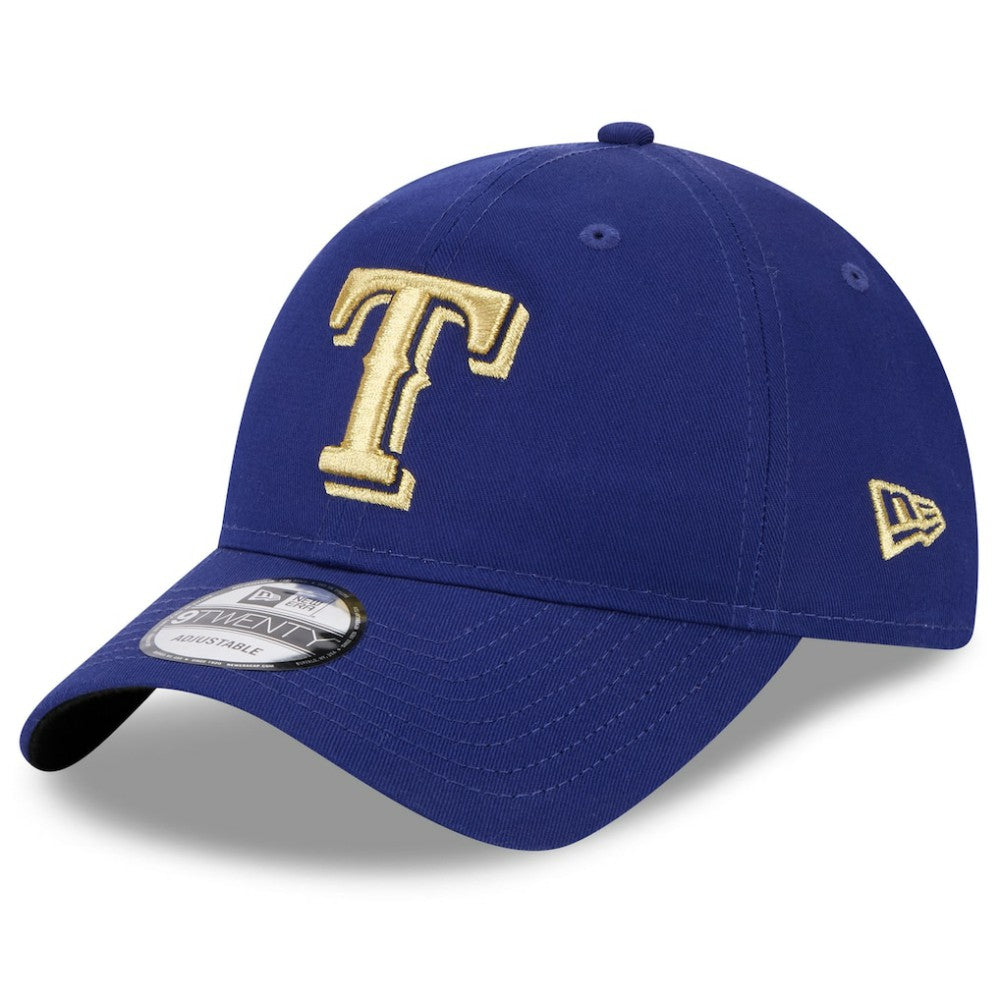 Texas Rangers New Era 2024 Gold Collection 9TWENTY Adjustable Hat - Royal Hats