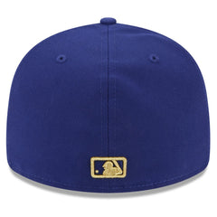 Texas Rangers New Era 2024 Gold Collection Low Profile 59FIFTY Fitted Hat - Royal Hats