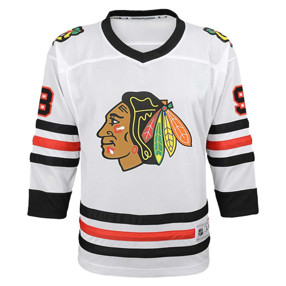 Connor Bedard Chicago Blackhawks Youth Away Replica Player Jersey - White | US 200937545