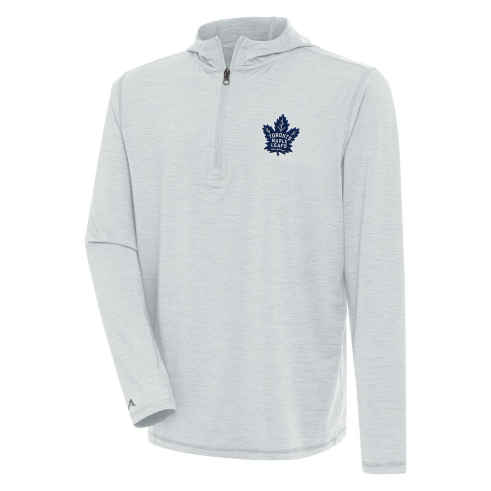 Toronto Maple Leafs Antigua Tidy Quarter-Zip Pullover Hoodie - Heather Gray | US 200939395