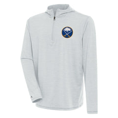 Buffalo Sabres Antigua Tidy Quarter-Zip Pullover Hoodie - Heather Gray | US 200939406