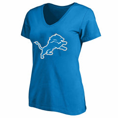 Amon-Ra St. Brown Detroit Lions Women's Plus Size Name & Number V-Neck T-Shirt - Blue T-shirts