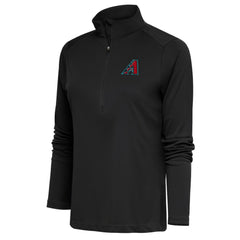 Arizona Diamondbacks Antigua Women's  Tribute Half-Zip Pullover Top - Gray Pullover
