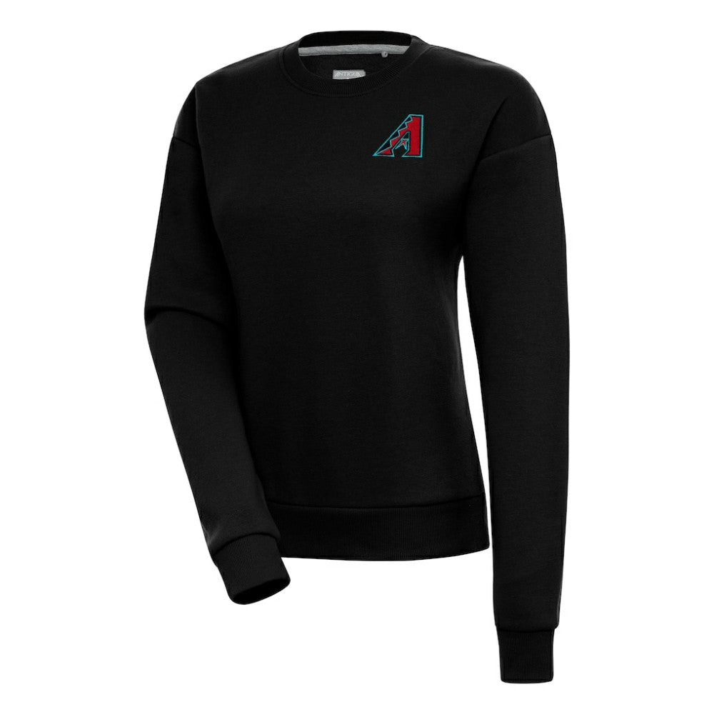 Arizona Diamondbacks Antigua Women's  Victory Crewneck Pullover Sweatshirt – Black Pullover