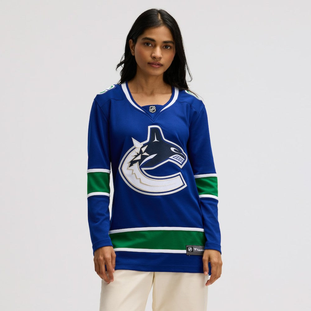 Vancouver Canucks Fanatics Women's Premier Breakaway Jersey - Blue | US 200939834