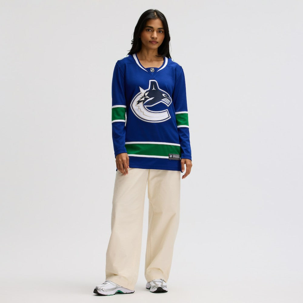 Vancouver Canucks Fanatics Women's Premier Breakaway Jersey - Blue | US 200939834
