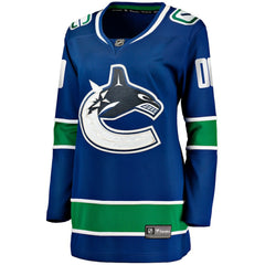 Vancouver Canucks Fanatics Women's Breakaway Custom Jersey - Blue | US 200939835