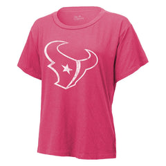 C.J. Stroud Houston Texans Majestic Threads Women's Name & Number T-Shirt - Pink T-shirts