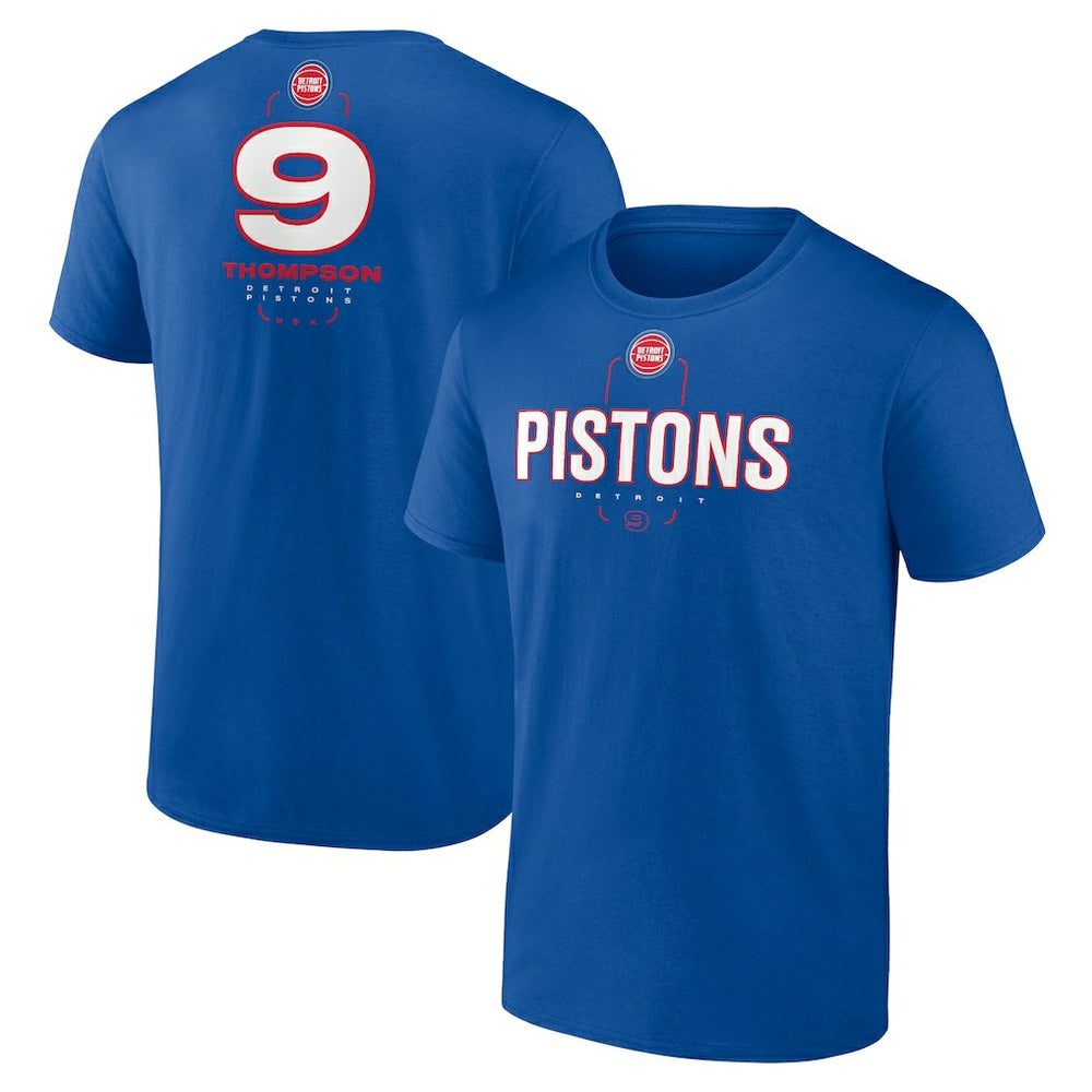 Ausar Thompson Detroit Pistons Behind The Back Name & Number T-Shirt Blue outlet