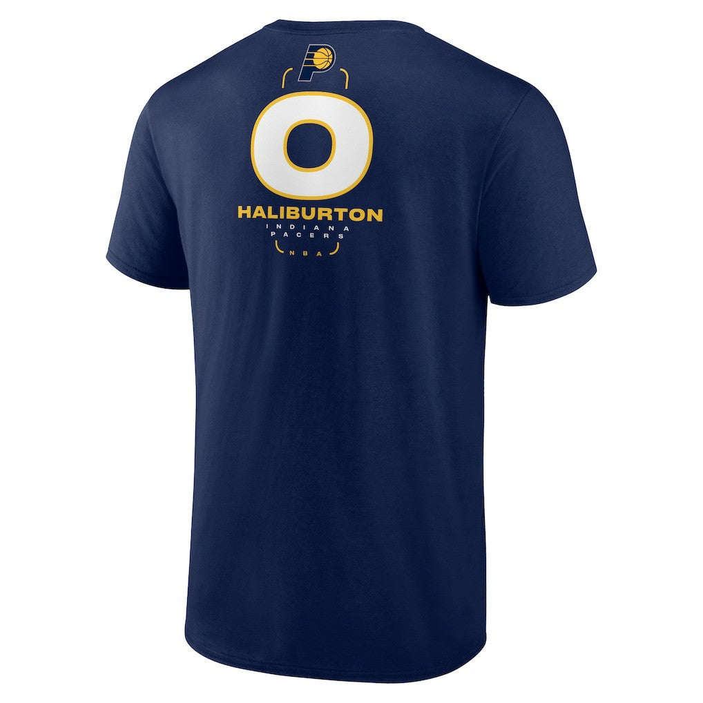 Tyrese Haliburton Indiana Pacers Behind The Back Name & Number T-Shirt Navy outlet